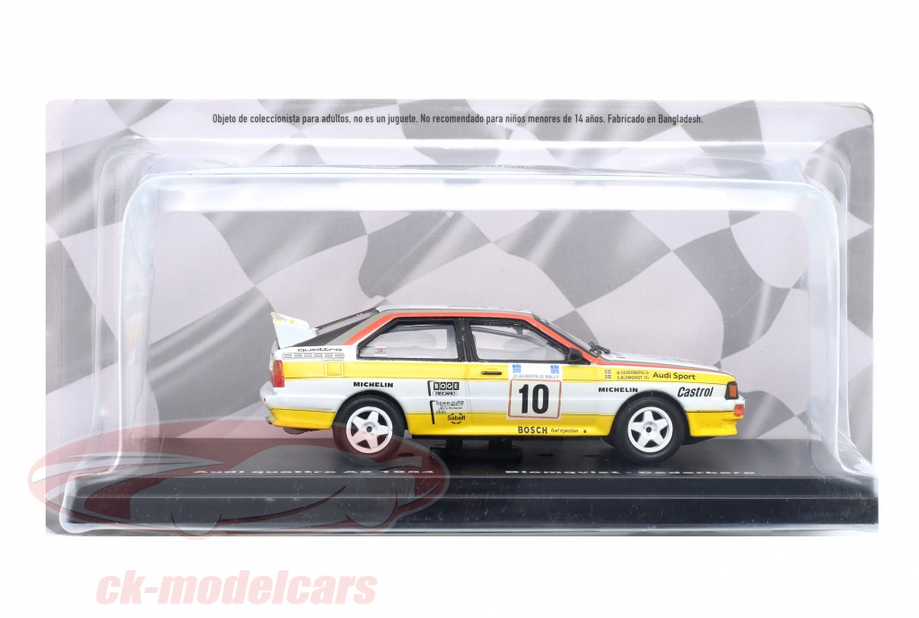CMR 1:43 Audi Quattro Sport #1 gagnant Rallye de 3 villes 1984 Röhrl