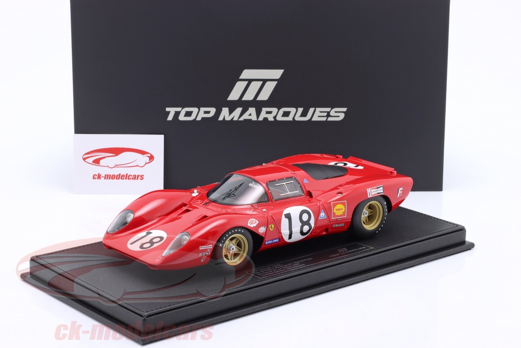 TOP MARQUES COLLECTIBLES 1/18 - FERRARI 312P COUPE - LE MANS 1969 TOP130A