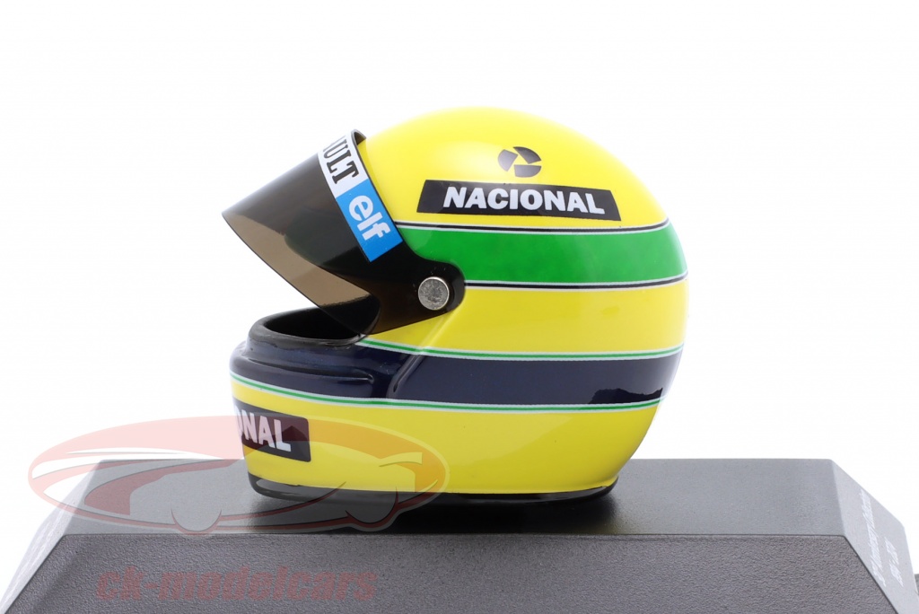 Casque Ayrton Senna Lotus – 1/8 – Minichamps – Victoire Portugal 1985