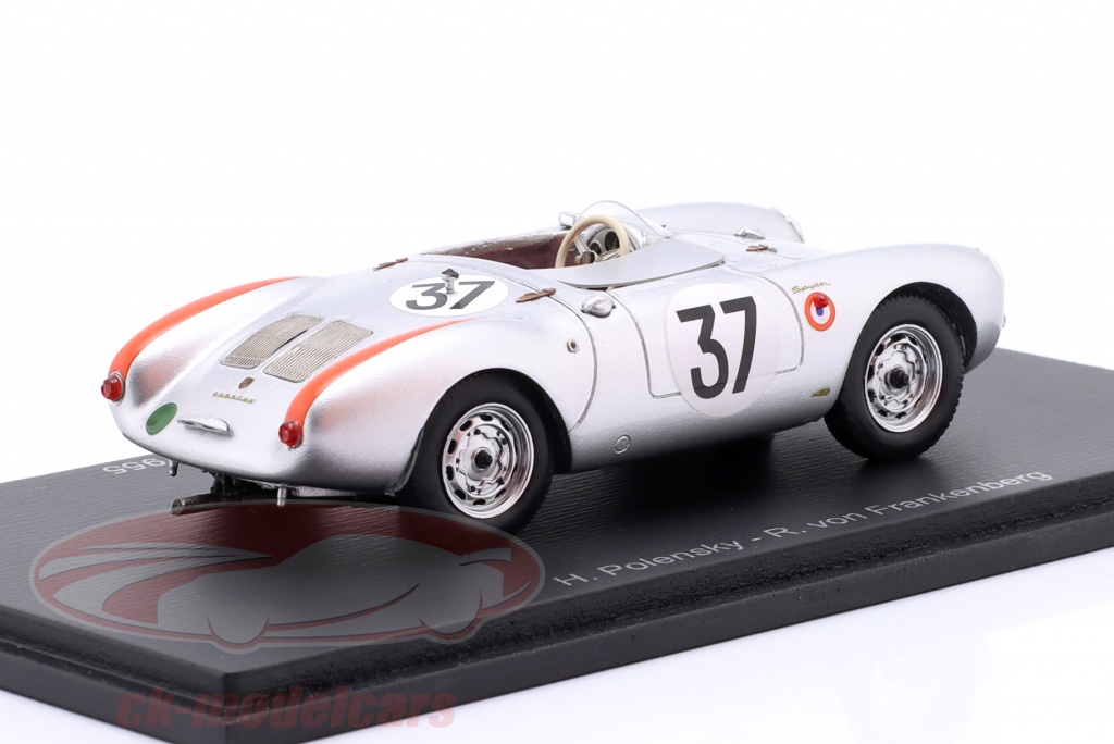 1955 Porsche 550 n°49 Arkus Duntov - Veuillet 13th Le Mans S9713 Spark Model