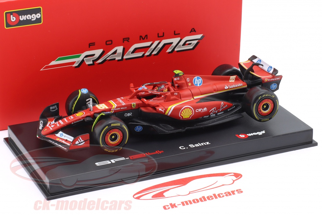 Ferrari SF-24 Carlos Sainz Modell 1:43 - GP Miami 2024 Edition Von Bburago