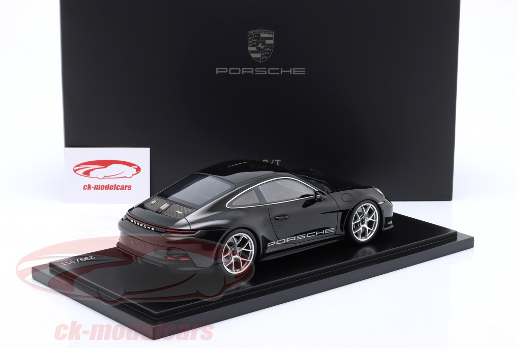Modèle Réduit 1:43 Porsche 911 992 S/T 2024 Noire - SPARK-MODEL, Neuf En Boîte