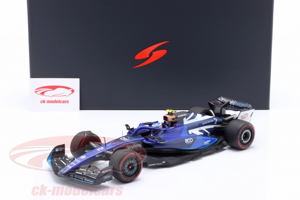 Modèle Miniature F1 Williams FW45 #2 Logan Sargeant - Grand Prix De Singapour 2023 - Échelle 1:64 Spark