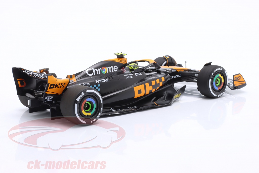 Spark 18S898 MCLAREN MCL60 N°4 McLaren 9ème GP Monaco 2023 Lando Norris