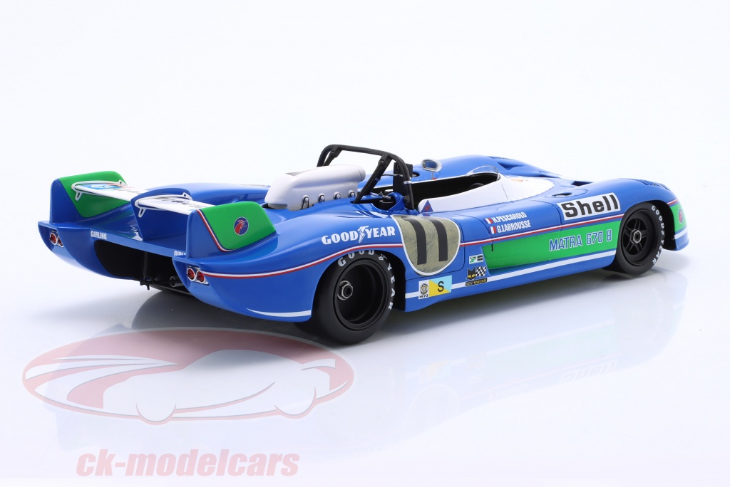 Matra Simca MS670B N°11 – Vainqueur 24h Le Mans 1973 – Échelle 1/18 – Spark
