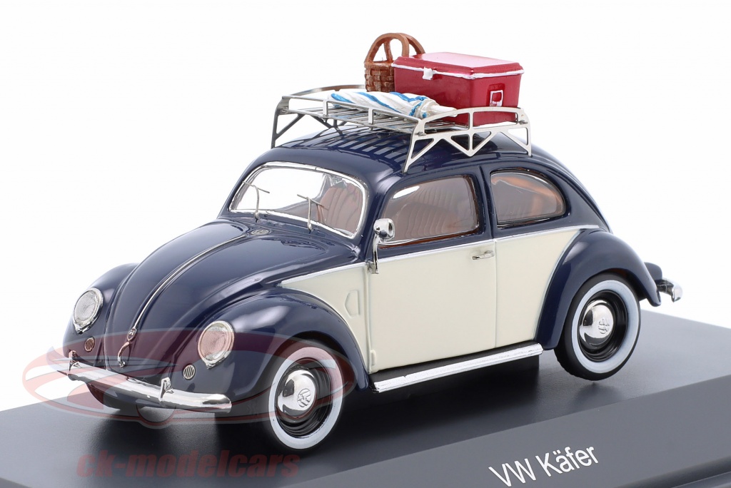 Schuco 3000 1/43 - Volkswagen Coccinelle Police Verte - état Moyen