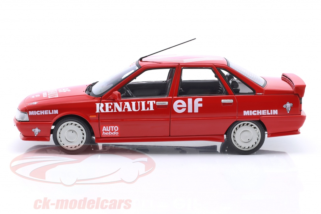 Miniature Solido 1807707 Renault 21 Turbo Rouge, Record De Vitesse Sur Glace, Neuve