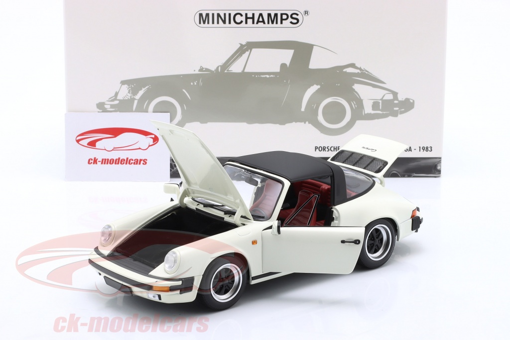 Minichamps 100063021 Porsche 911 Carrera-1983-Red Voiture Miniature de Collection Rouge