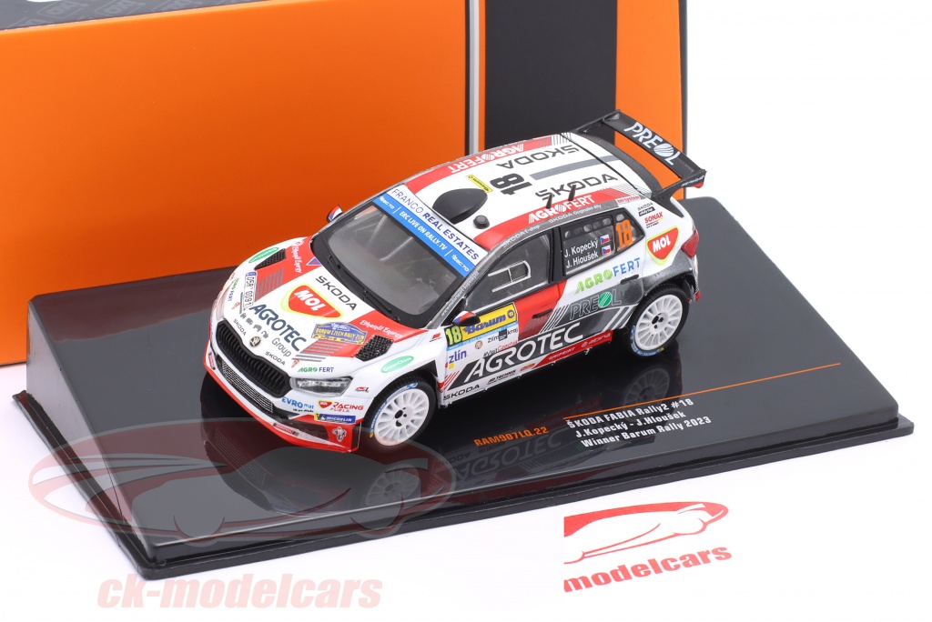 1/43: IXO MODEL RAM934 SKODA Fabia Rally2 et N.1 Rallye