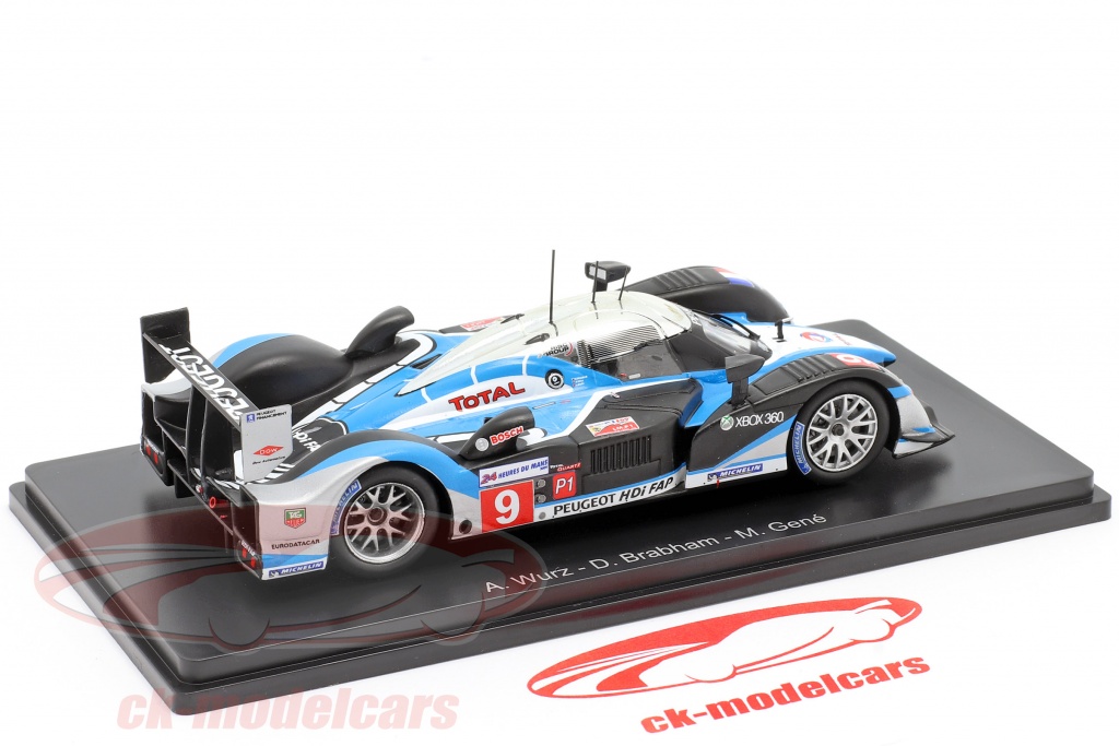 Spark 1/43 Peugeot 908 HDI FAP #9 Vainqueur 24h Du Mans 2009 - échelle 1:43