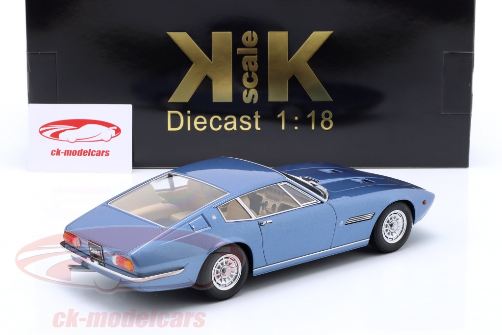 Modellauto Maserati Ghibli Coupe 1969 goldmetallic KK-Scale 1:18 Metallmodell (Türen, Motorhaube