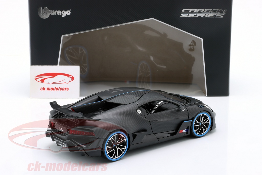 Bugatti Divo Noir Carbone - Miniature 1/43 Looksmart - Collection Neuve