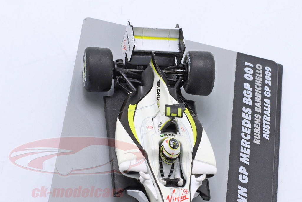 Collezione Auto F1 1/43 - Brawn GP01 Jenson Button 2009 Auto #7 Nuova