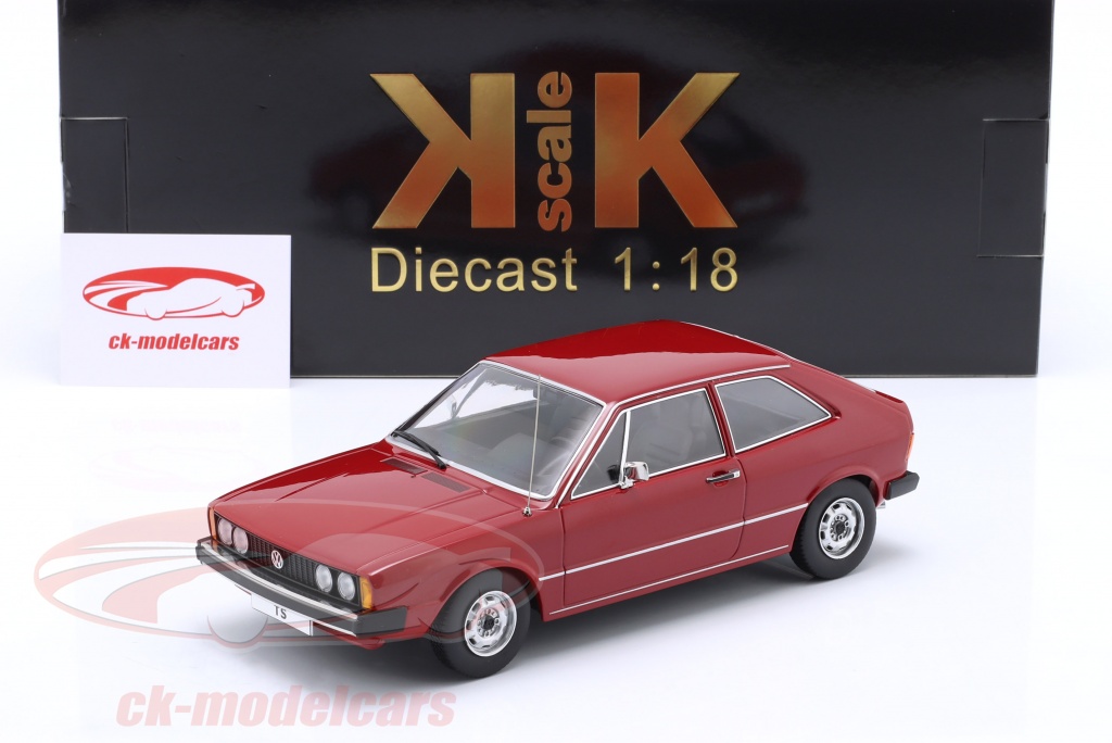 Donekr Rood KK-Scale 1:18 Volkswagen VW Scirocco TS MK1 Bouwjaar 1976 donker rood ...