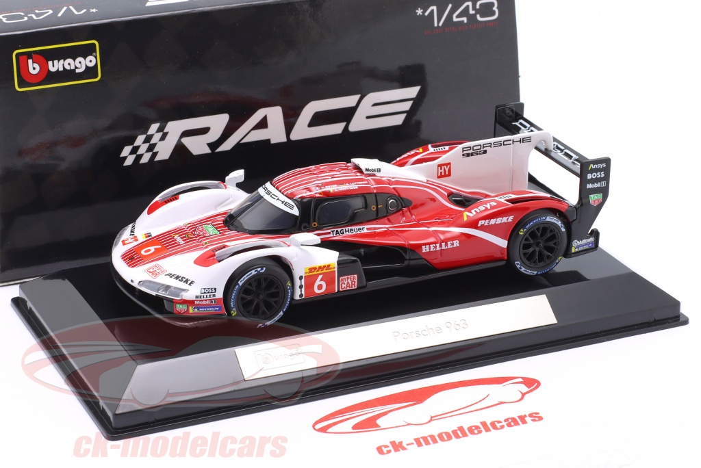 Bburago 1/43 Porsche 911 GT3 RS Race Collection Crystal – Voiture Miniature Avec Socle Vis Et Boîte Cristal Transparente