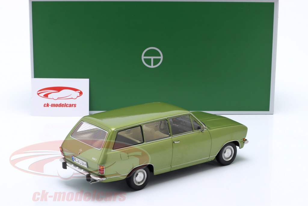 Opel Kadett B Caravan Kombi 1972 Grün Metallic Modellauto 1:18 Touring Modelcars