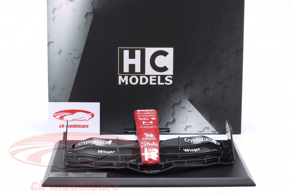 HCM 1/2 Alfa Romeo C43 F1 Replica Steering Wheel 2023 + Stand Resin Scale Model