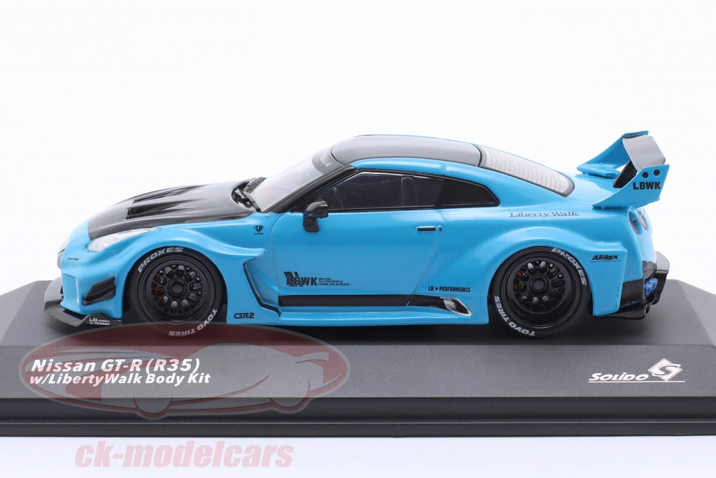 Solido 1:43 Nissan GT-R (R35) LBWK Body-Kit 2019 blue S4311209 model ...