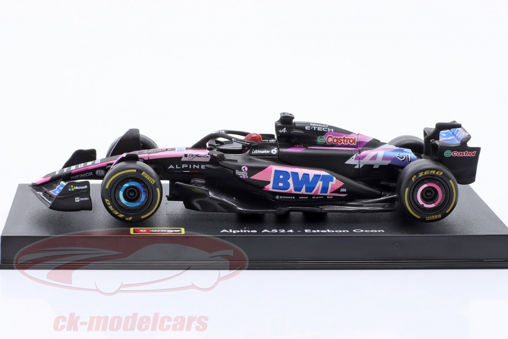 Bburago - Alpine A524 F1 Grand Prix Du Japon 2024 #31 Ocon - Modèle Réduit Métal 1/43 - Officiel Et Détail Réaliste - 2