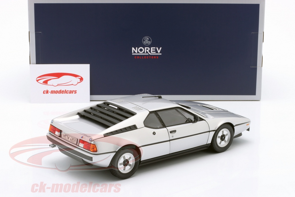 Norev 1:18 BMW M1 année de construction 1980 argent métallique 183226
