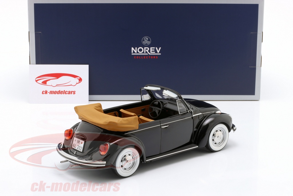 Modèle Réduit 1:18 Coccinelle Cabriolet VW 1303 1973 Vert Sambesi - Norev, Limité à 200 Exemplaires, Neuf En Boîte