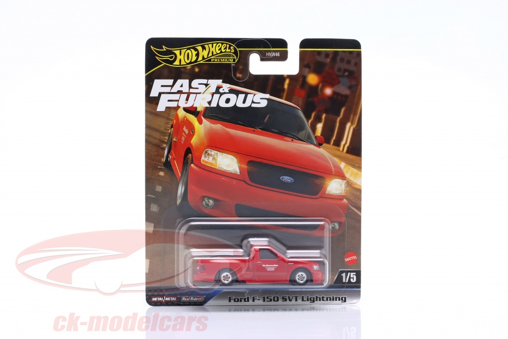 Voiture Miniature Fast & Furious - Ford F-150 SVT Lightning De Brian - Rouge 1:24 - Jada - Neuf