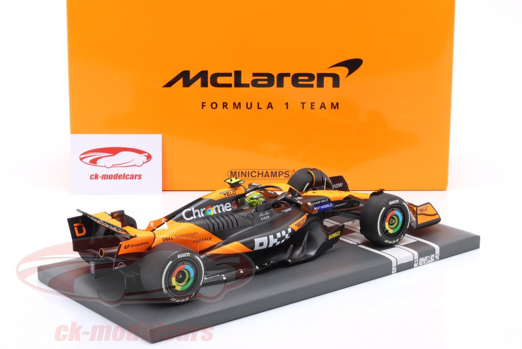 Voiture Miniature Solido 1:18 McLaren F1 Team MCL38 Orange Lando Norris Miami GP 2024 - Modèle Collection Ultra Réaliste