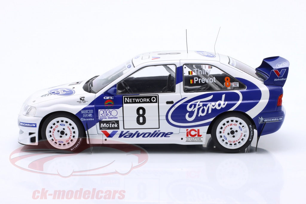 Coche de Rally en Miniatura Ford Escort WRC Rally Sanremo Nº18