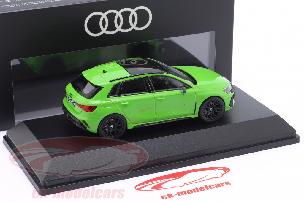 Miniature Norev Audi RS 3 Sportback – Kyalami Green, échelle 1/43, Neuve