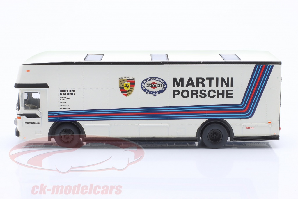 Schuco 452038000 - Benz O317 Transporteur Porsche Martini Racing - Echelle 1:87 - Neuf