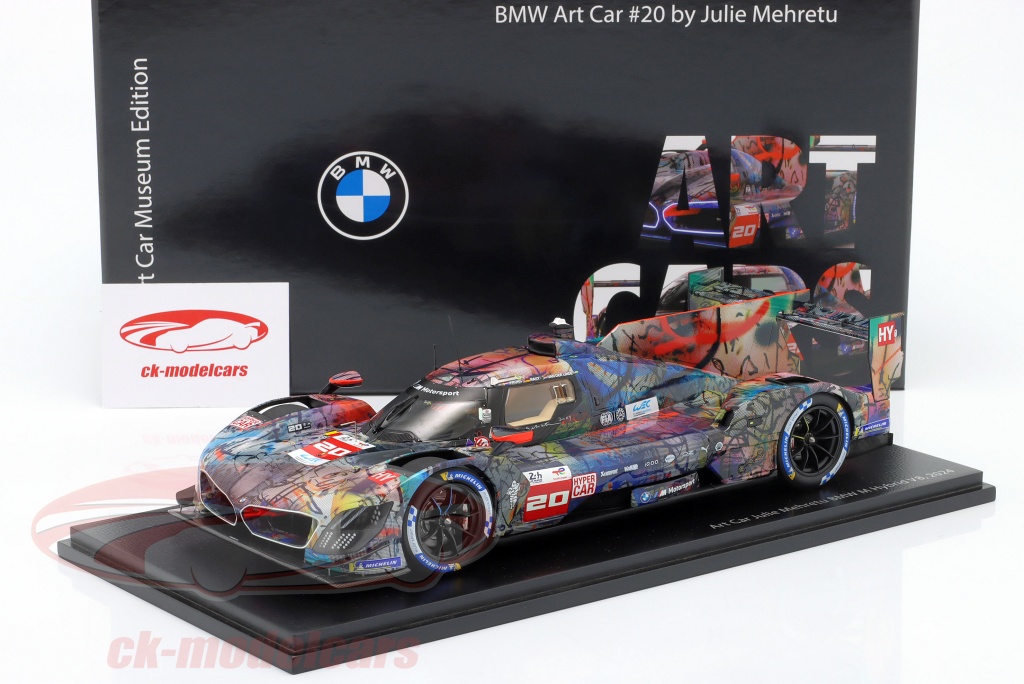 BMW M Hybrid V8 20 24h LeMans 2024 Art Car Julie Mehretu 1 18 Spark