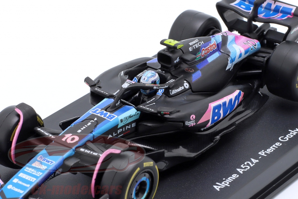Bburago Formula 1 Alpine A524 In Scala 1/43, Auto Di Esteban Ocon #31, Colore Nero/rosa, Modello Da Collezione 12,5 Cm - 3
