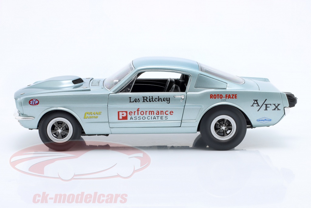 Les Ritchey Racing GMP 1:18 Ford Mustang A/FX Les Ritchey 建設年 1965 銀 A1801880 モデル 車 A1801880