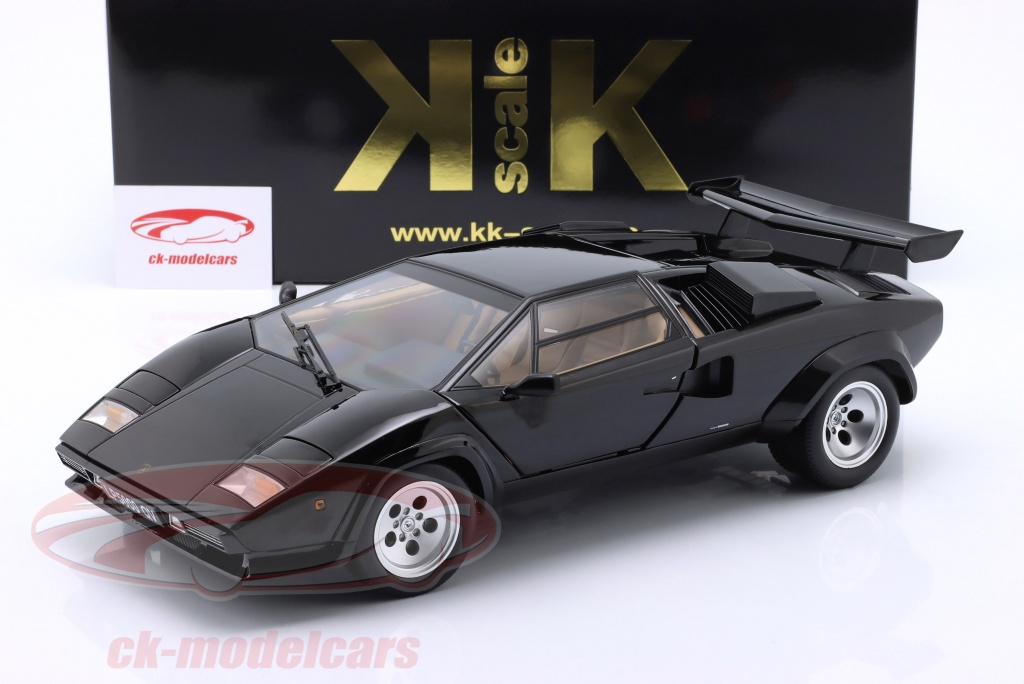 Modèle Réduit Lamborghini Countach LP5000 QV 1:12 - Noir 1985 - KK-Scale Neuf
