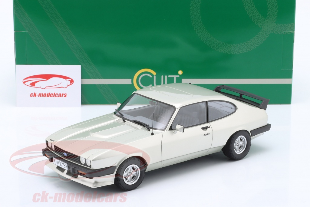 Voiture Miniature 1/18 Ford Capri Blanche - Portes Et Coffre Ouvrants - Marque Norev - Neuf