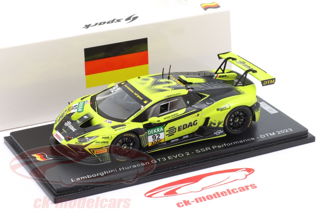 Carrera 20027769 Evolution Voiture Lamborghini Huracán GT3 Evo2 « SSR performance, M.Bortolotti, no.92 », DTM 2023 Carrera 20027769 Evolution Voiture Lamborghini Huracán GT3 Evo2 « SSR performance, M.Bortolotti, no.92 », DTM 2023