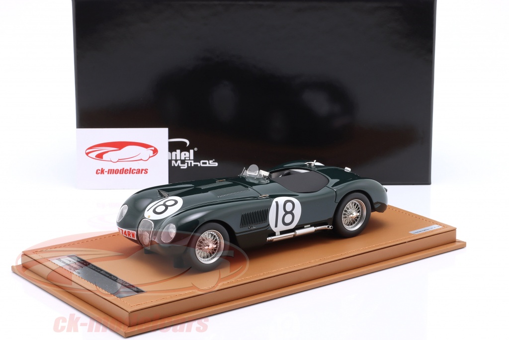 Tecnomodel Mythos 1/18 - Jaguar C-type - Winner 24h Le Mans 1953