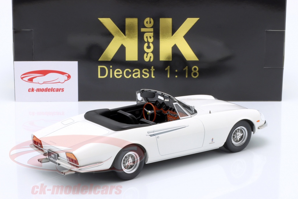 Kk Scale Ferrari California Spyder Modèle Réduit Ferrari 365 California Spyder 1966 Blanc échelle 1:18 KK Scale - Neuf Modèle Réduit Ferrari Kkdc180054 Neuf