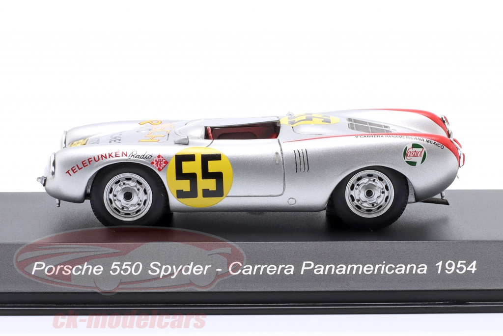 Spark 1:43 Porsche 550 Spyder #55 3e Carrera Panamericana 1954 Hans ...