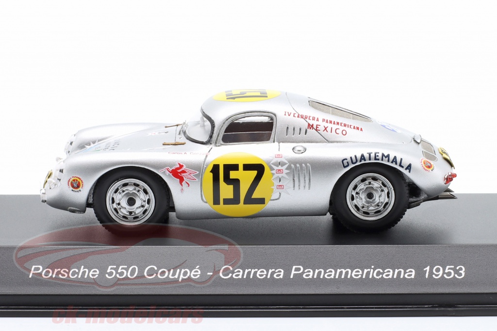 Porsche 356A Coupe Carrera Panamericana Rallye 1953 Non.151 1/43 72x62mm