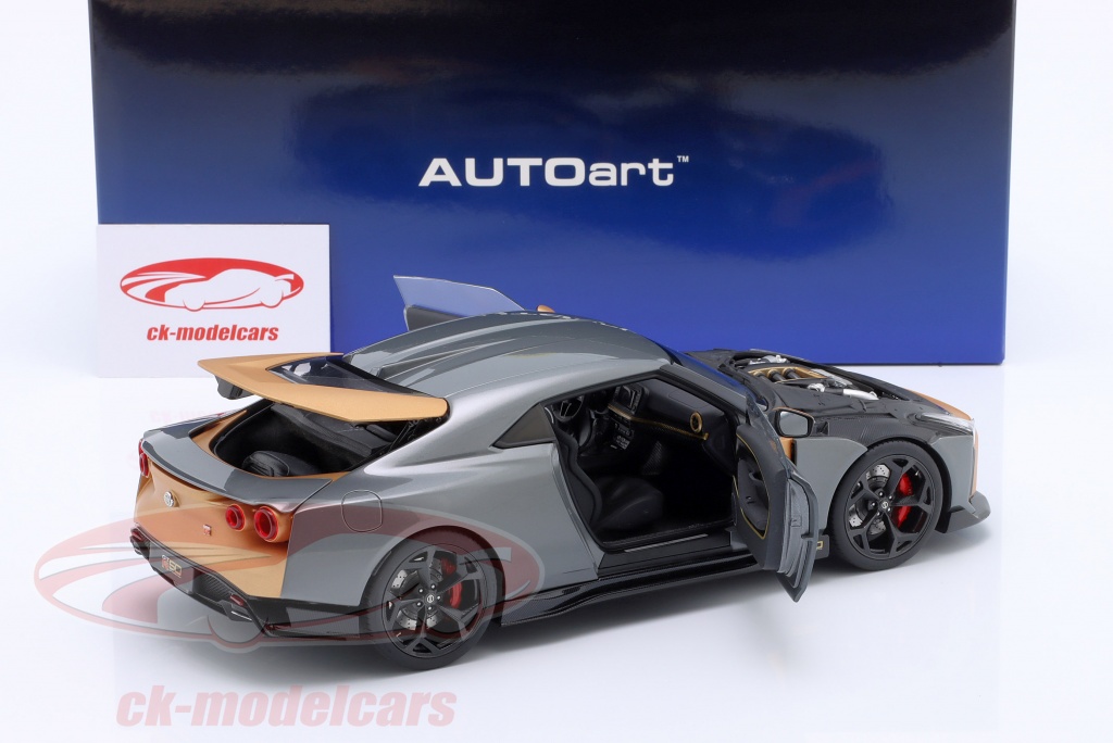 AUTOart 1:18 Nissan GT-R50 Year 2020 silver, gold 77510 model car 77510 ...