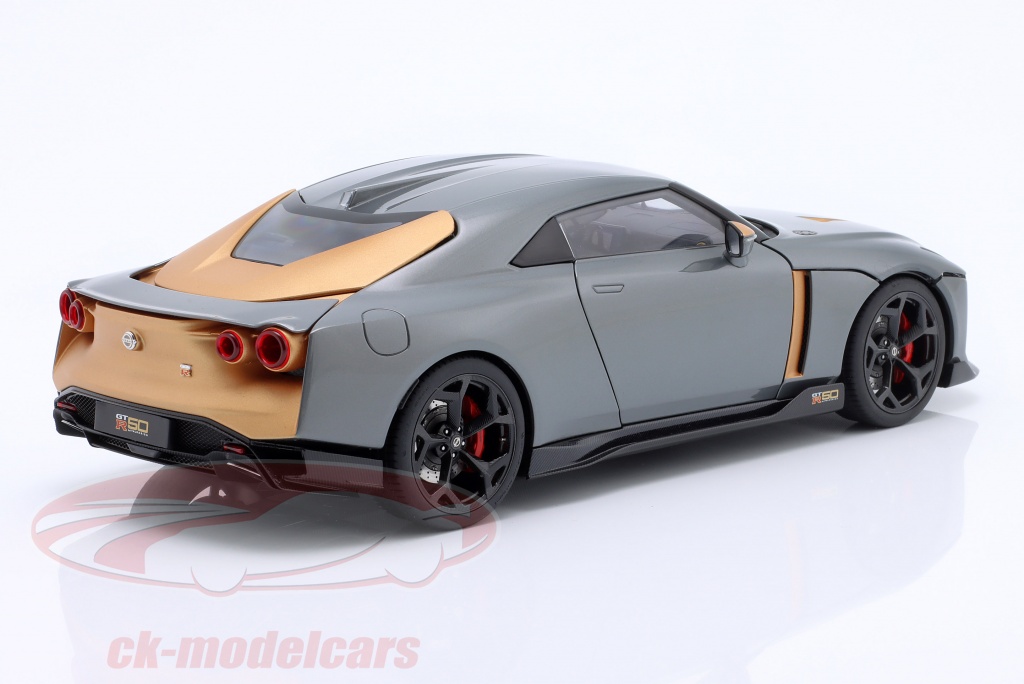 AUTOart 1:18 Nissan GT-R50 Year 2020 silver, gold 77510 model car 77510 ...