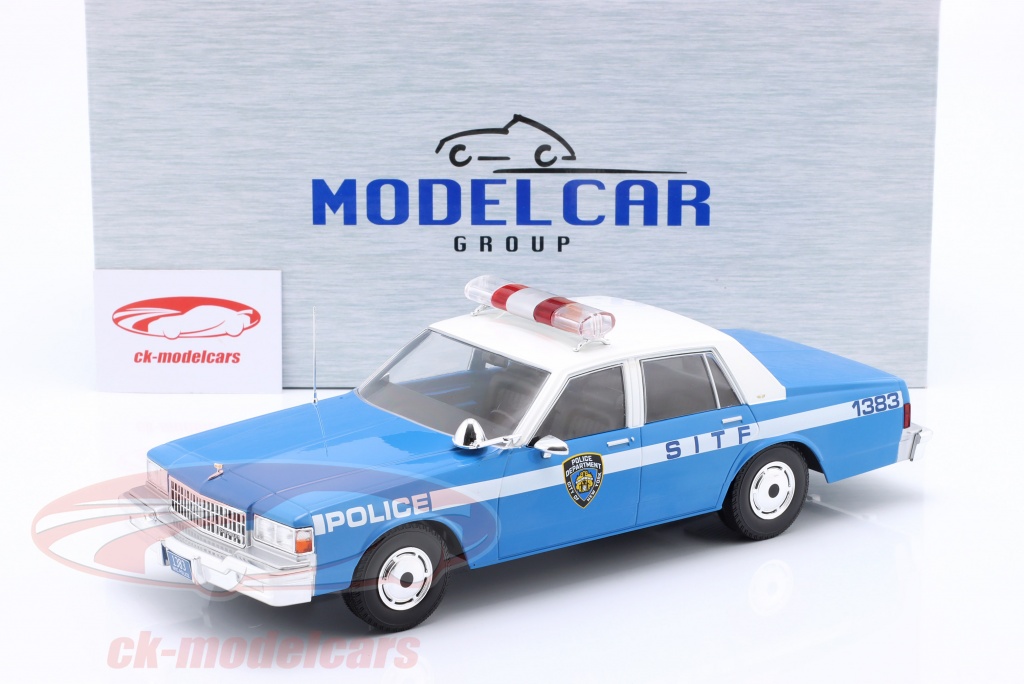 MCG 1/18 Chevrolet Caprice Police NYPD 1987 - Miniature Métal Neuve (18360)