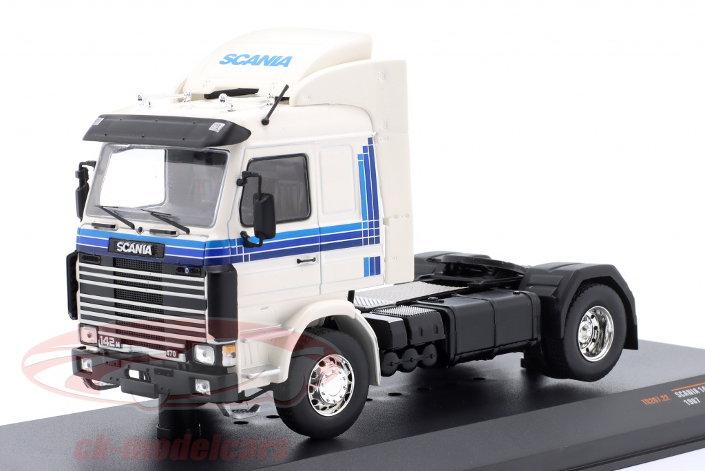 Scania 143 Topline tractor truck, 1987, Bilspedition /dark red - green Scania 143 Topline tractor truck, 1987, Bilspedition /dark red - green