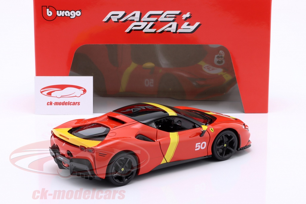 Ferrari SF90 Stradale Assetto Fiorano N.50 - Modèle Réduit 1:18 Burago - Neuf