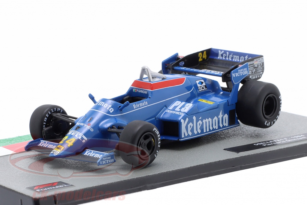 A collectible scale model Osella FA1F from Altaya F1