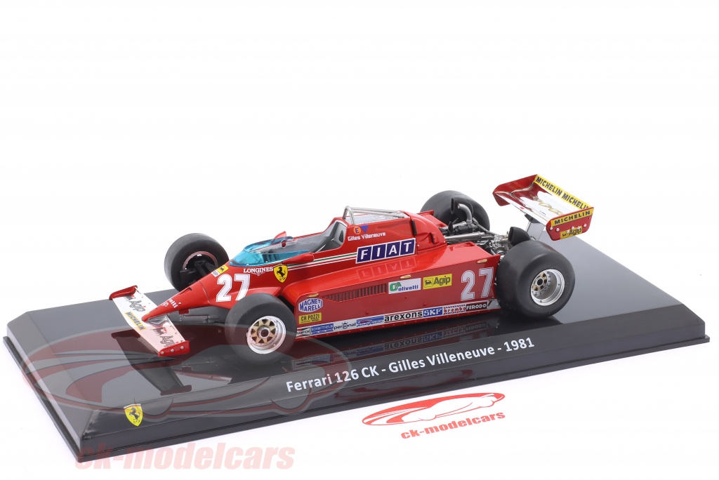 Page Originale Ferrari Gilles Villeneuve – Grand Prix Time 1981 – Solo Cover 1 Pagina