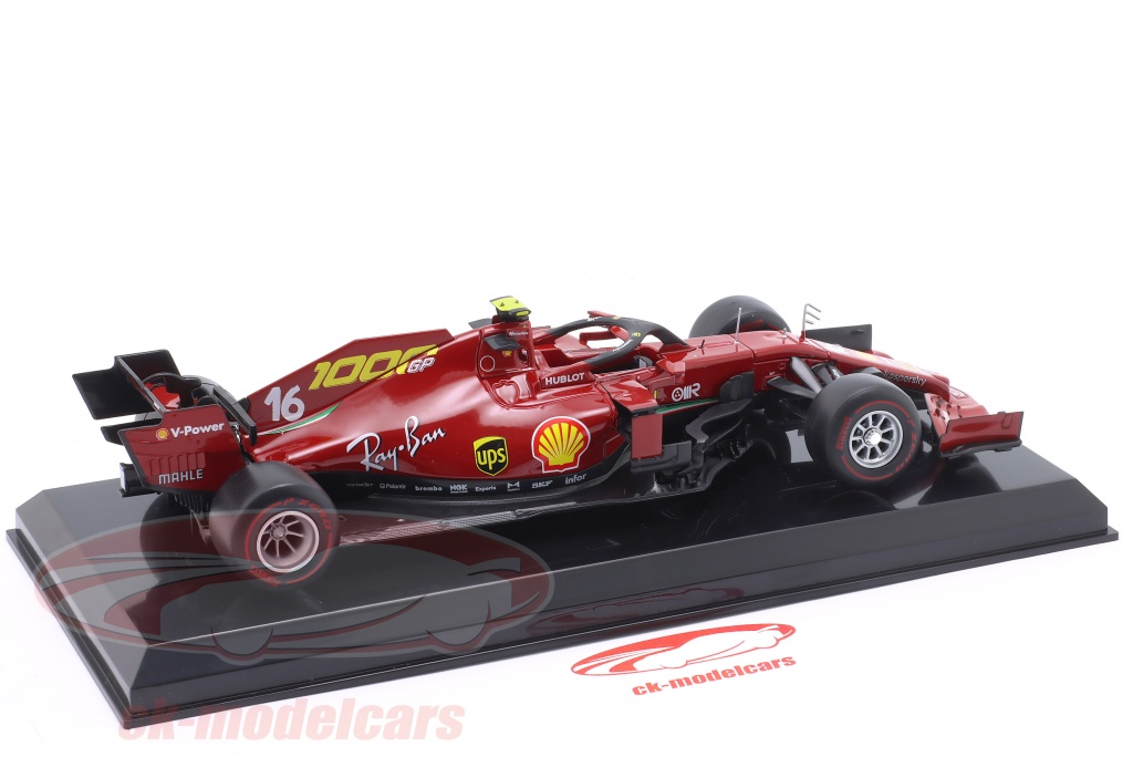Maquette 1/24 Ferrari F1 SF1000 - Charles Leclerc - GP 1000ème 2020 - Marque Altaya/Ixo