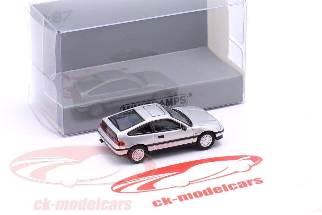 Minichamps 1:87 Honda CR X Mk II year 1987 silver 870161021 model car