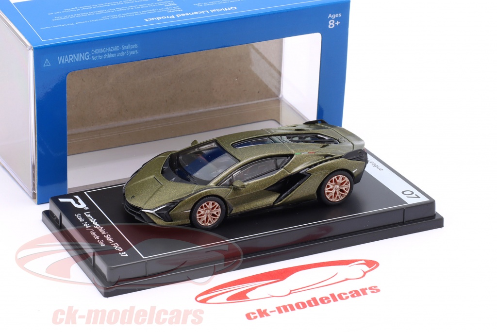 Bburago 1:18 Lamborghini Sian FKP 37 Année De Construction 2020 Tapis Olive Verte 18 11046